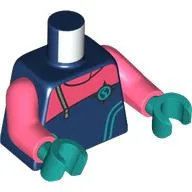 Torso, Wetsuit, Coral Band, Laces, Arctic Explorer Symbol print, Coral Arms, Dark Turquoise Hands