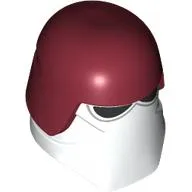 Helmet, Galactic Marine with Black Visor, Dark Red Top print