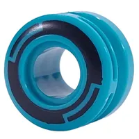 Wheel 11 x 8 with Center Groove, One Smooth Side with Black Circles print