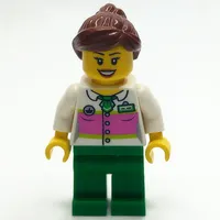 White Torso, Green Legs, Reddish Brown Hair