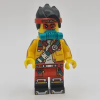 Monkie Kid, Bright Light Orange Jacket, Breathing Apparatus