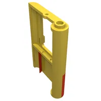 Door 1 x 4 x 5 Train Left with Red Bottom Half Print