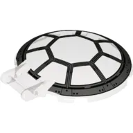 Dish 6 x 6 Inverted - No Studs with Handle with TIE Fighter Cockpit Print