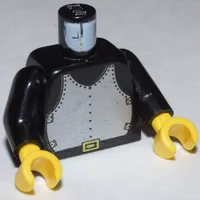 Torso Armor, Breastplate Print, Black Arms, Yellow Hands
