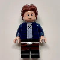 Han Solo, Dark Blue Jacket, Dark Brown and Black Dual Molded Legs