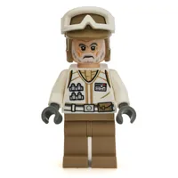 Rebel Trooper in Hoth Uniform, Dark Tan Hat, White Beard