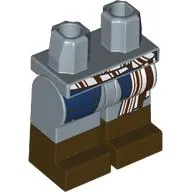 Hips with Sand Blue Legs and Dark Brown Boots Pattern with White/Dark Brown Sash, Dark Blue Coat Tails print