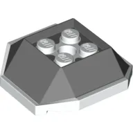 Wedge Sloped 4 x 4 with White Underside Pattern (Koopa Troopa Shell)