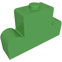 Brick Curved 1 x 4 x 2 Centre Stud Top