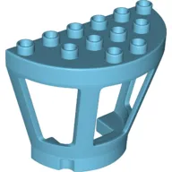 Duplo Airport Tower Wall (Half) with 3 Windows