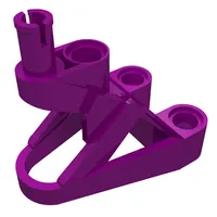 Large Figure Foot, 3 x 4 1/2 x 2 1/3 with Technic Pin Connector