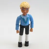 Belville Figure Articulated Elbows, Child, Male, Light Yellow Hair, Medium Blue Shirt with Collar and Lace Ties Print (Prince Belville)