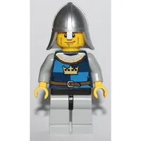 Knight, Dark Blue, Helmet, Cheek Lines