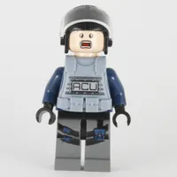 ACU Trooper with Sand Blue Armor, Scared