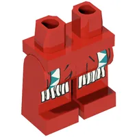 Hips and Red Legs with Indians Dark Turquoise/White Triangles, Fringe Print