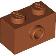 Brick Special 1 x 2 with 1 Center Stud on 1 Side, Bottom Stud Holder