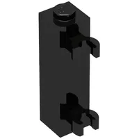 Brick Special 1 x 1 x 3 with 2 Clips Vertical [Solid Stud, Thick U Clips]