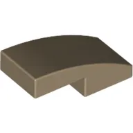 Slope Curved 2 x 1 No Studs [1/2 Bow]