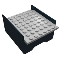 Boat Hull Section, Middle 6 x 8 x 3 1/3 with Light Gray Deck