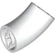 Brick Round 2 x 2 D. Tube with 45° Elbow and Axle Holes (Crossholes) at Each End [LONG]