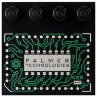 Plates Special 4 x 4 with Studs on One Edge and Integrated Circuits and 'PALMER TECHNOLOGIES' print