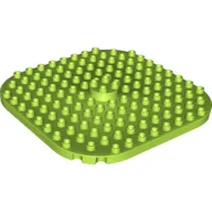 Duplo Plate 12 x 12, Rounded Corners with Raised 2 x 2 Center Cylinder