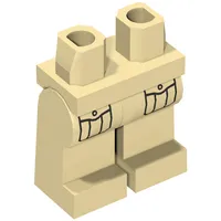 Hips and Tan Legs with Cargo Pockets Front with Buttons Print