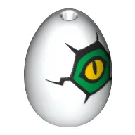 Food Egg with 1.5mm Hole and Yellow Eye Print