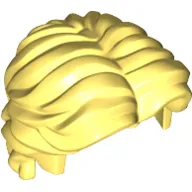 Hair Short Wavy with Center Part