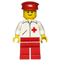 Doctor, White Jacket with Red Cross, Red Legs, Red Hat