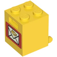 Box 2 x 2 x 2 [Solid Studs] with Mailbox Print