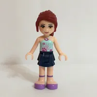 Mia - Light Aqua Top, Dark Blue Skirt