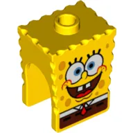 Minifig Head Special, SpongeBob with Happy Print