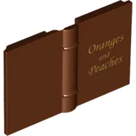 Book 2 x 3 with Gold 'Oranges and Peaches' Print