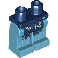 Hips and Medium Azure Legs with Dark Azure Marking, Dark Blue Loincloth print