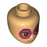 Minidoll Head, Dark Purple Sunglasses