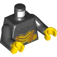 Torso Armour, Yellow Plating Print, Black Arms, Yellow Hands