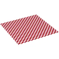 Duplo Blanket 6 x 6 with Red Checkered Pattern