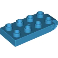 Duplo Plate 2 x 5 with 8 Studs and Hinge