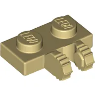 Hinge Plate 1 x 2 Locking with 2 Fingers on Side, 7 Teeth