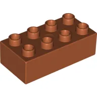 Duplo Brick 2 x 4 with Stone Wall Print
