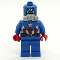 Captain America in Space Suit with Printed Mask