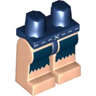 Hips and Light Nougat Legs with Dotted Line, 'X' and Fringe Print