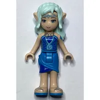 Naida Riverheart in Dark Azure Wrap Skirt