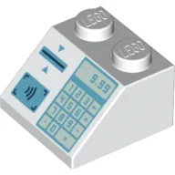 Slope 45° 2 x 2 with Keypad, Card Slot, '9.99' print