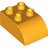 Duplo Brick 2 x 3 with Curved Top