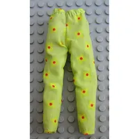 Scala, Trousers / Pants with Red Dots in Yellow Flowers Print