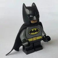 Batman, Dark Bluish Gray Suit, Black Cape and Cowl, Short Legs