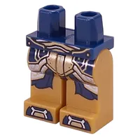 Hips and Pearl Gold Legs with Dark Blue/Gold Armor, Coat Tails, Silver Trim print