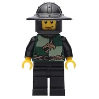 Dragon Knight, Dark Green, Wide Brim Helmet